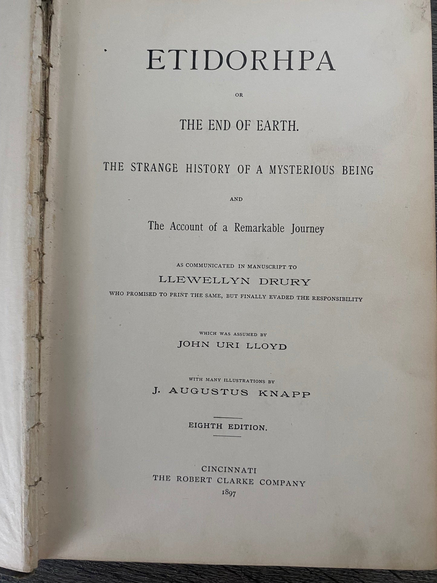 Etidorhpa The End of Earth