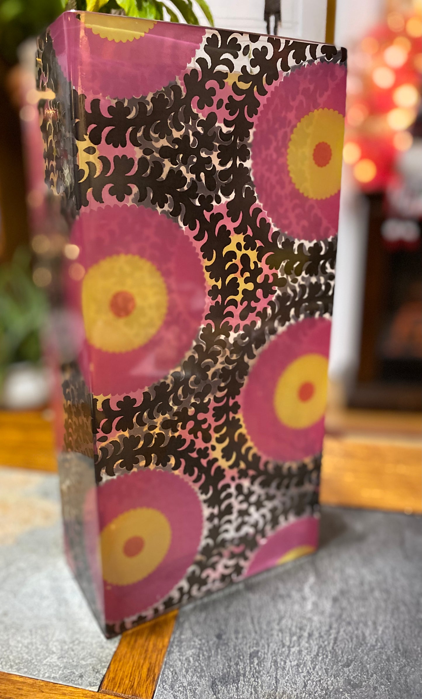 Funky Pink Glass Vase